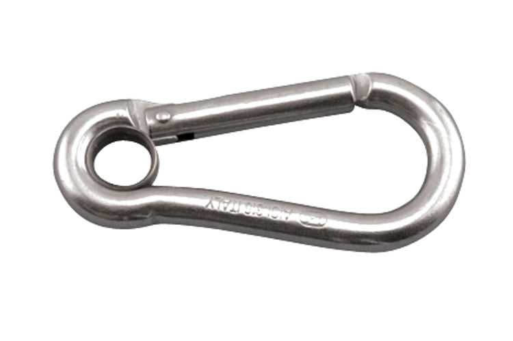 Stainless Steel Key Lock Spring Clip with Eye, S0121-K, S0121-K050